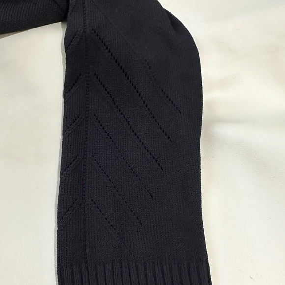 St. John Sport Women's Wool Knit Zip Up Cardigan Navy Blue Size L Collared $299 - Picture 9 of 9